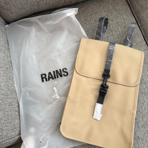 RAINS Mini Waterproof Backpack in Sand main image 4
